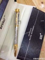 High Quality Imitation Mont Blanc Pens Princess Gold Clip Ballpoint Pen